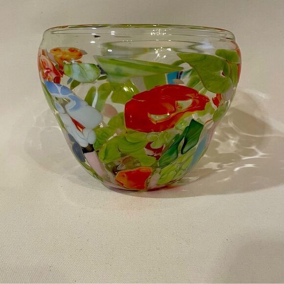 Twos COMPANY Gorgeous large hand blown glass - Picture 1 of 5